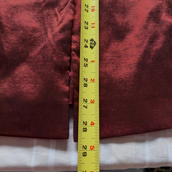 Motivi Made in Italy Burgundy Iridescent Blazer and Slacks Suit Set, Sz US6/FR38 - Picture 13 of 16
